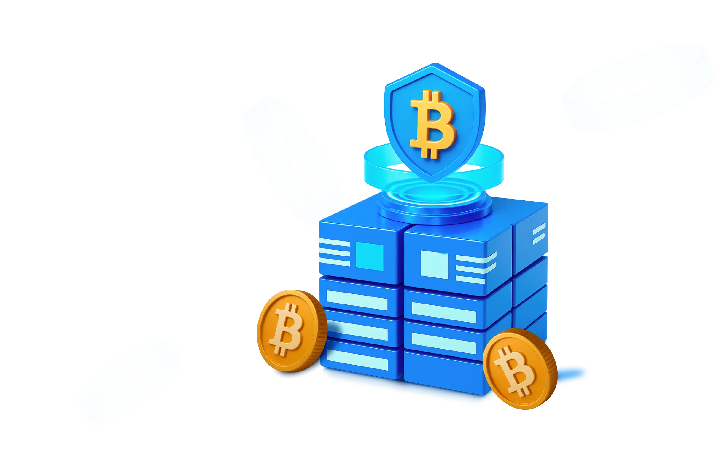 Microservices architecture visualization with connected containers and data flow in isometric design