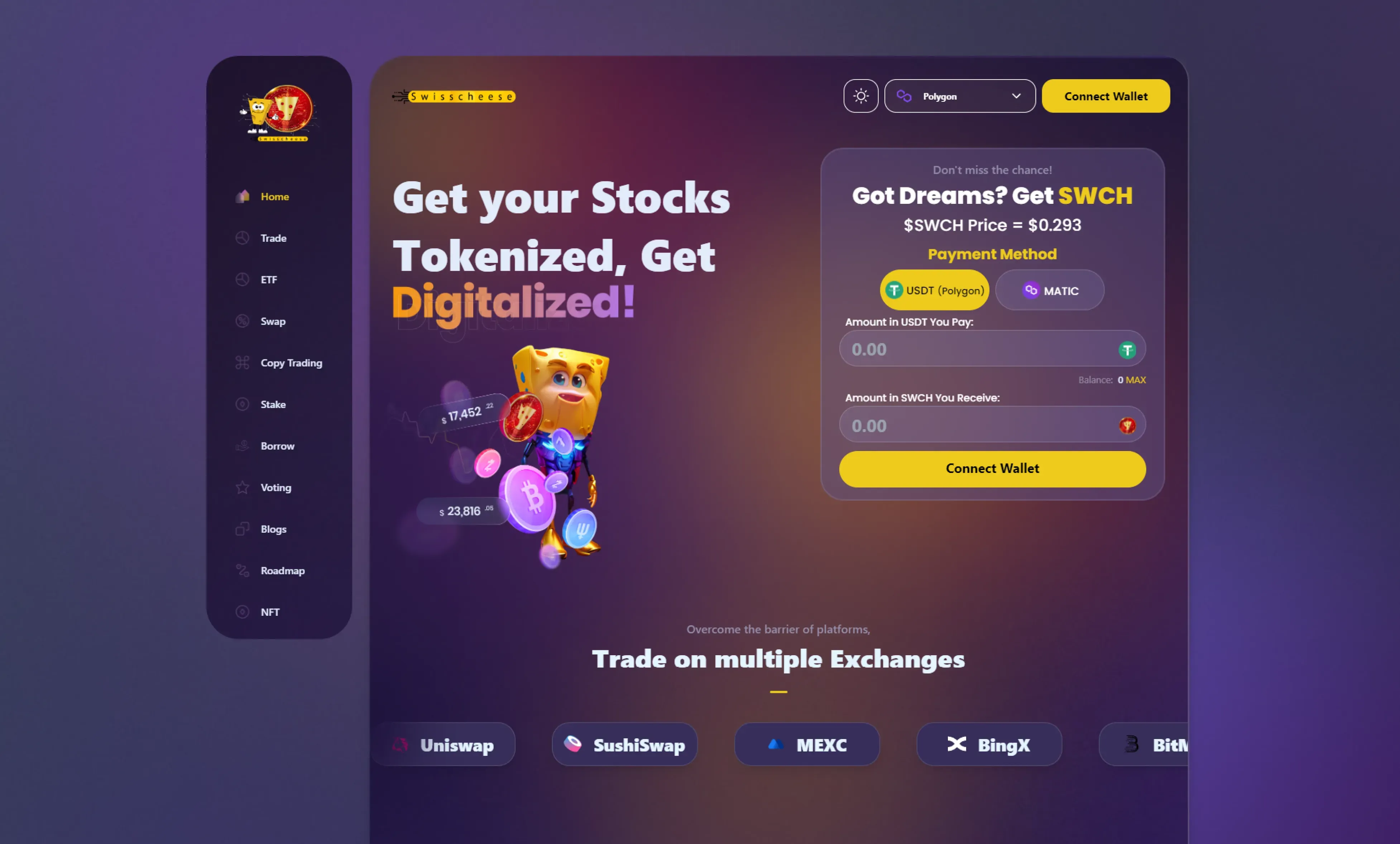 swisscheese dashboard